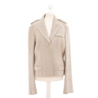 Jil Sander Blazer en naturel fibre optique 