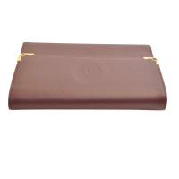 Cartier Bag/Purse Leather in Bordeaux