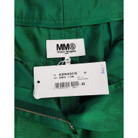 Mm6 By Maison Margiela Paire de Pantalon en Lin en Vert