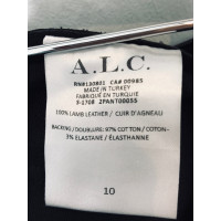 A.L.C. Trousers Patent leather in Black