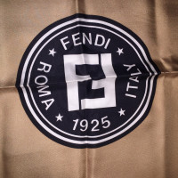 Fendi Scarf/Shawl Silk in Brown