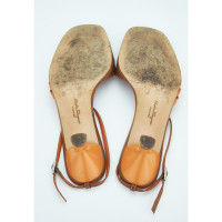 Salvatore Ferragamo Sandals Leather in Orange