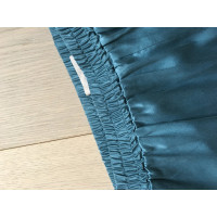Stefanel Trousers Silk in Blue