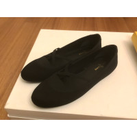 Car Shoe Slippers/Ballerina's Katoen in Zwart
