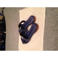 Tory Burch Sandals Leather in Blue