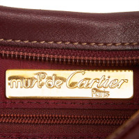 Cartier Umhängetasche aus Leder in Braun