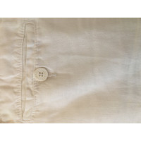 Armani Jeans Trousers Linen in Cream