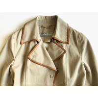 Max Mara Jacket/Coat Cotton in Khaki