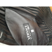 Versace Veste/Manteau en Cuir en Noir