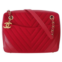 Chanel Camera Leer in Rood