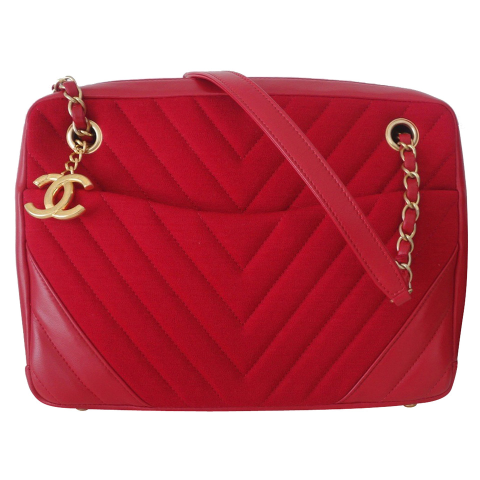 Chanel Camera Leather in Red