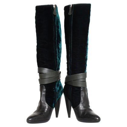 Versace Boots Leather in Green