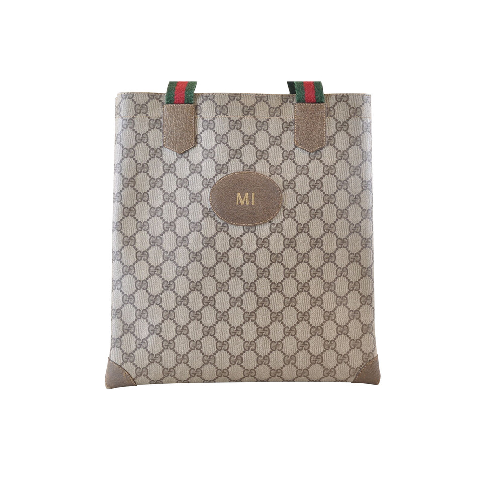 Gucci Sherry Line GG Tote Bag aus Canvas in Braun