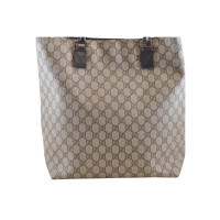 Gucci Sherry Line GG Tote Bag in brown leather