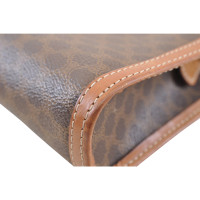 Céline Macadam clutch en cuir marron