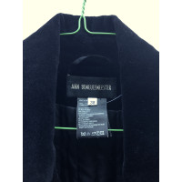 Ann Demeulemeester Jacke/Mantel aus Baumwolle in Schwarz