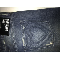 Moschino Love Jeans in Cotone in Blu