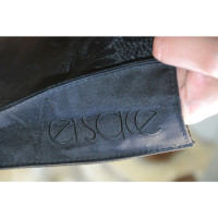 Gianni Versace Clutch aus Canvas in Schwarz