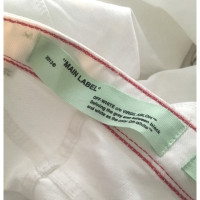 Off White Jeans Cotton in White