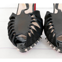 Christian Louboutin Sandales en Cuir en Noir