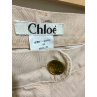 Chloé Shorts aus Jeansstoff in Nude