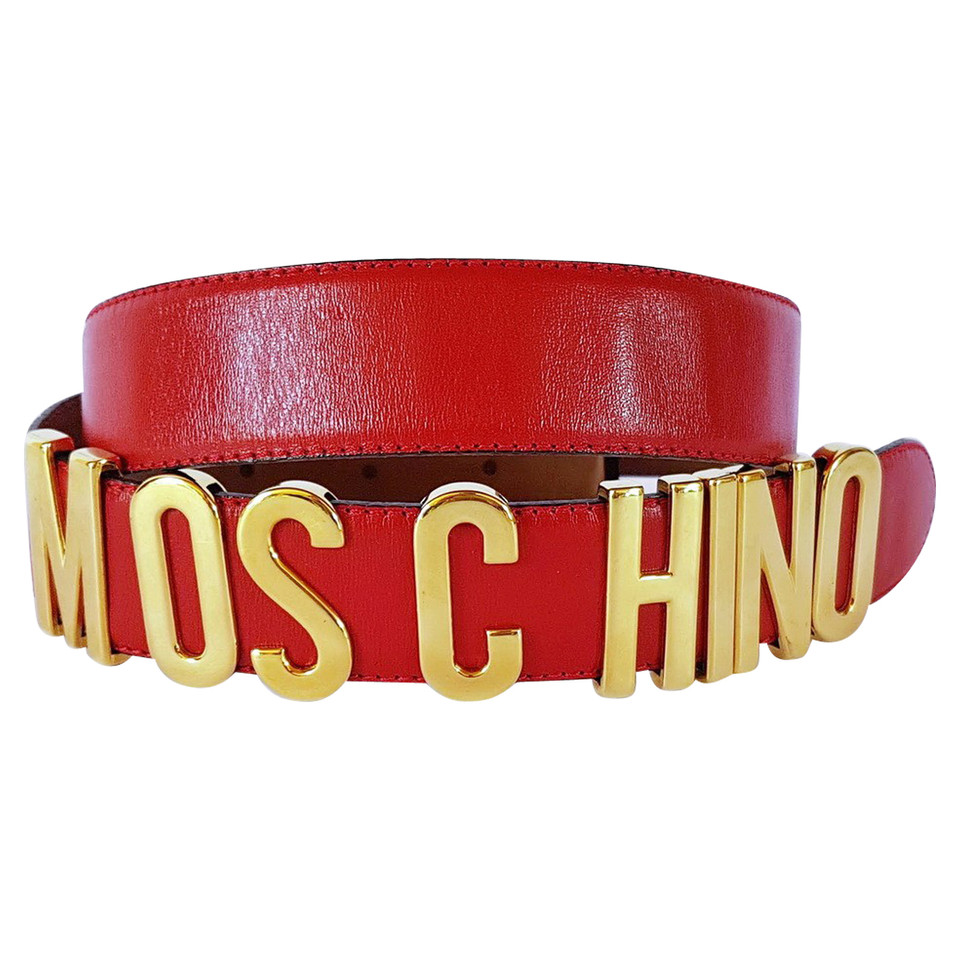 Moschino Ceinture logo rouge