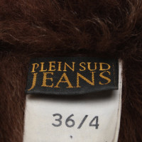 Plein Sud Lambskin coat in brown