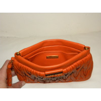 Miu Miu Clutch Bag Leather in Orange