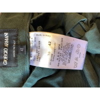 Giorgio Armani Trousers Silk in Green