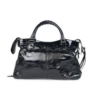 Balenciaga Shoulder bag Patent leather in Black