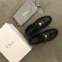 Christian Dior Schnürschuhe aus Leder in Schwarz