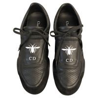 Christian Dior Schnürschuhe aus Leder in Schwarz