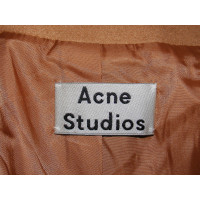 Acne Jacke/Mantel aus Wolle in Braun