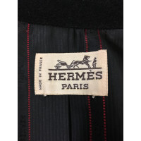 Hermès Jacke/Mantel aus Kaschmir in Schwarz