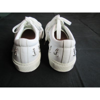 Acne Sneaker in Pelle in Bianco