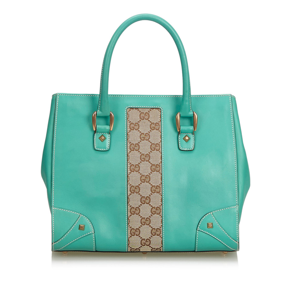 Gucci Handbag Leather in Blue