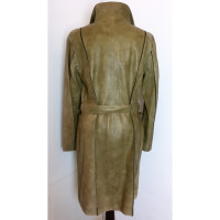 Escada Jacket/Coat Leather in Olive