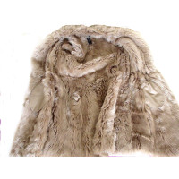 Marc Cain Jacket/Coat Fur in Beige