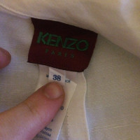 Kenzo Blazer en Lin en Blanc