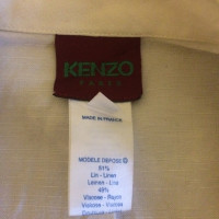 Kenzo Blazer in Lino in Bianco