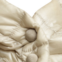 Moncler cappotto trapuntato in beige
