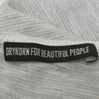 Drykorn T-shirt in wit / zilver