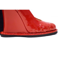 Casadei Zeppe in Pelle verniciata in Rosso