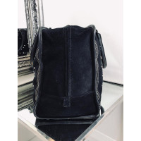 Loewe Handtasche aus Wildleder in Schwarz