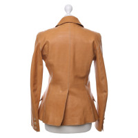 Hermès Leren jasje in bruin