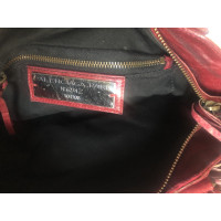 Balenciaga Sac à bandoulière en Cuir en Bordeaux