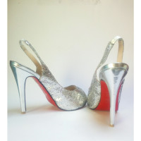 Christian Louboutin Pumps/Peeptoes Leather in Silvery