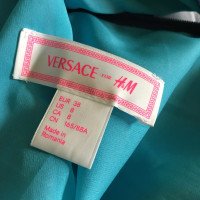 Versace For H&M Kleid aus Seide in Blau