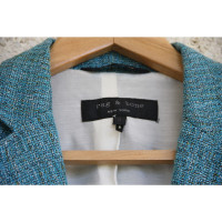 Rag & Bone Blazer Katoen in Turkoois