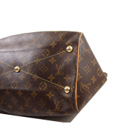 Louis Vuitton Shopper in Tela in Marrone